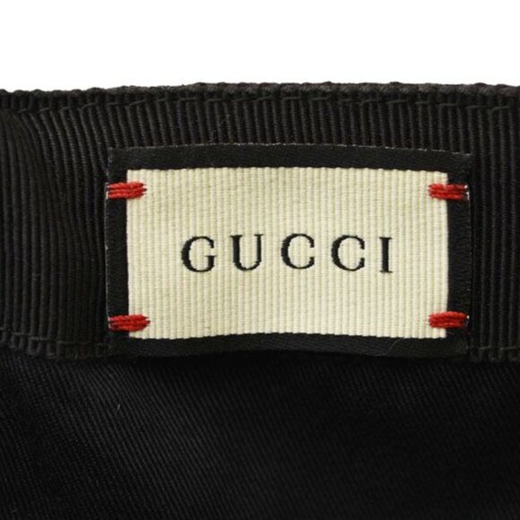 Gucci Baseball Cap Hat GG Black Red Green Kqwbg 1060 Size M 59 cm main image 6